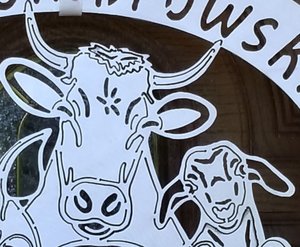 Family Farm Animals Plasma Cut Metal Art Name Plate Plaque Made to Order