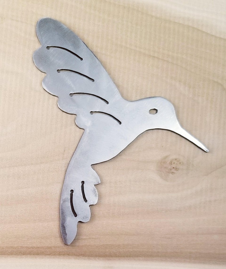 Metal Plasma Cut Heron Hummingbird Dove  or Bomber Plane