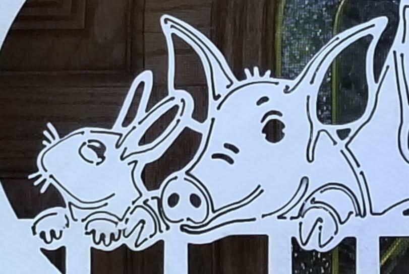Family Farm Animals Plasma Cut Metal Art Name Plate Plaque Made to Order